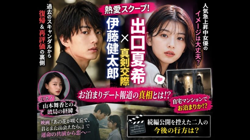 伊藤健太郎×出口夏希 熱愛は本当？映画共演から真剣交際へ…お泊まり報道の真相と過去スキャンダル完全解説【最新ニュース】.......交錯する運命：出口夏希と伊藤健太郎