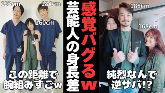 【有益2ch】感覚バグるww色んな芸能人のいい感じの身長差が見たい【ガルちゃん】