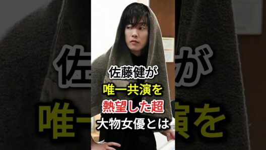 佐藤健が「唯一共演を熱望した」超大物女優とは#fyp #佐藤健 #芸能人