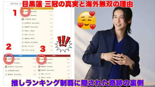 【緊急特番】目黒蓮、海外から日本を支配！？「推しランキング2026」完全三冠の裏にある“誰も言わなかった真実”とスノ担の愛の奇跡【Snow Man】