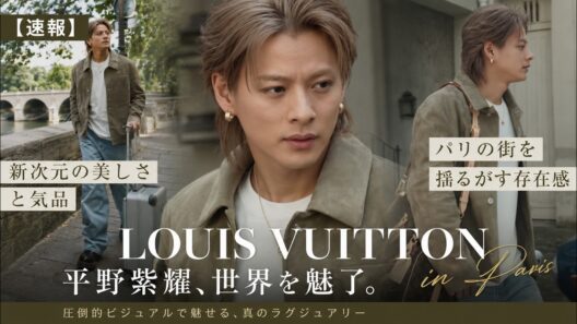 【速報】平野紫耀×ルイ・ヴィトン、パリの街を揺るがす圧倒的存在感！新次元の美しさと気品が世界を魅了- iLYsTV
