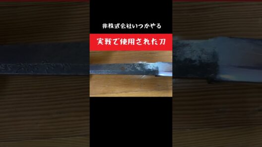 実戦で使用された証拠が残る日本刀が怖すぎる#shorts 　#非株式会社いつかやる　#浅山一伝流