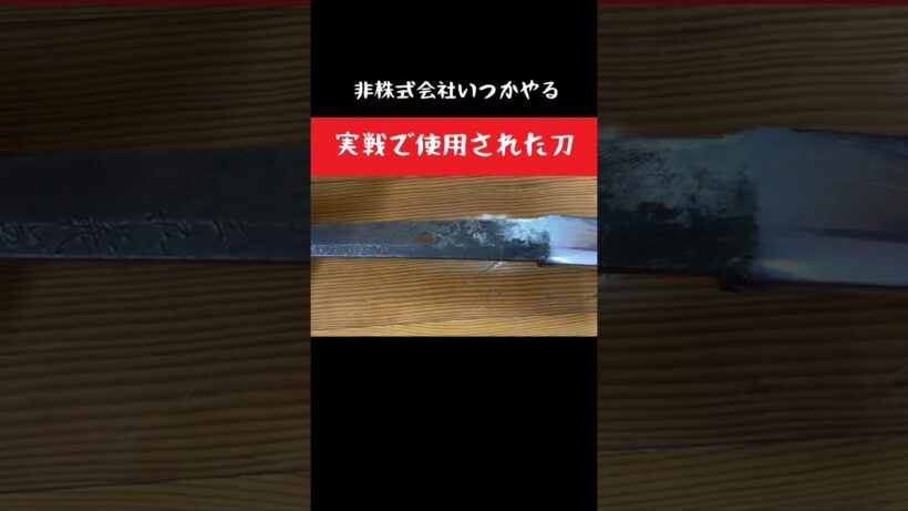 実戦で使用された証拠が残る日本刀が怖すぎる#shorts 　#非株式会社いつかやる　#浅山一伝流