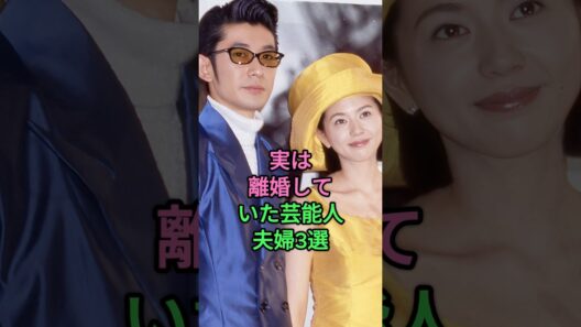 実は離婚していた芸能人夫婦3選 #松平健 #大地真央 #小京今日子 #永瀬正敏 #大原麗子