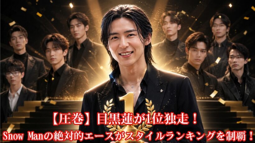 【圧巻】目黒蓮が1位独走！Snow Manの絶対的エースがスタイルランキングを制覇！