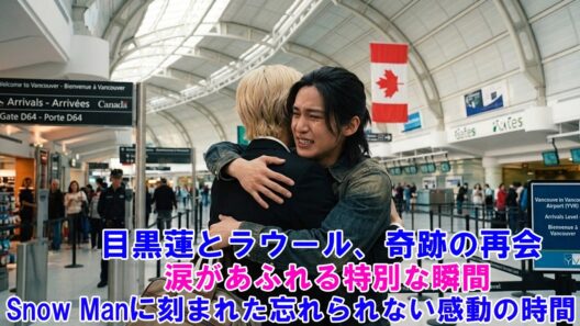 目黒蓮とラウール、奇跡の再会！涙があふれる特別な瞬間――Snow Manに刻まれた忘れられない感動の時間 !