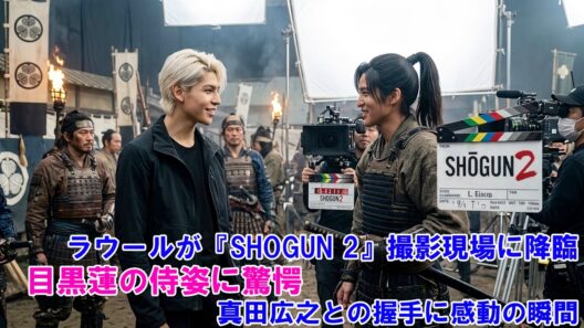 【衝撃】ラウールが『SHOGUN 2』撮影現場に降臨！目黒蓮の侍姿に驚愕…真田広之との握手に感動の瞬間 !