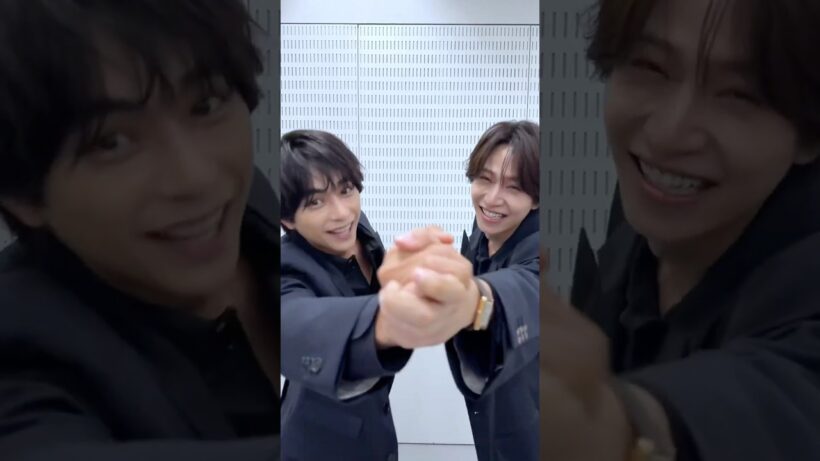 繋いだ手と手ずっとこのままで🤝#佐藤勝利 ＆ #橋本将生#timelesz_消えない花火#timelesz #タイムレス
