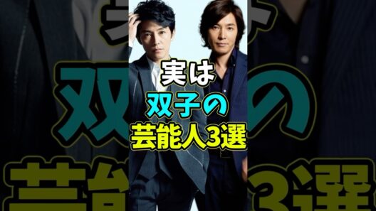 実は双子の芸能人3選 #芸能人 #shorts #双子 #橋本環奈 #藤木直人