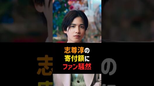 志尊淳の寄付額にファン騒然 #志尊淳 #熊本地震 #義援金 #日本赤十字社 #芸能ニュース
