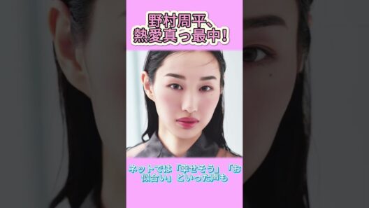 野村周平、7歳年下モデルと熱愛中！