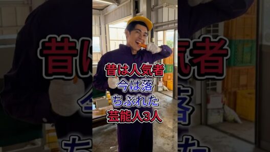 昔は人気者今は落ちぶれた芸能人3人 #河本準一 #小島よしお