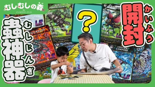 【昆虫】開封！カァーブル先生、初めての蟲神器！【むしむしの森】香川照之・カァーブル先生・昆虫採集・子ども向け・自由研究・知育・教育・生き物・カブトムシ・クワガタ・てんとうむし・カマキリ・バッタ・蟲神器