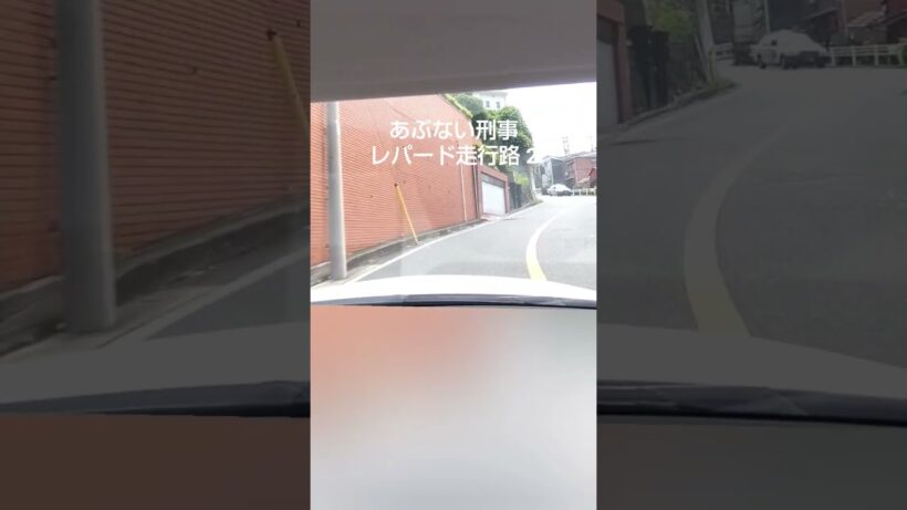 あぶない刑事レパード走行路2 #あぶない刑事  #柴田恭兵  #レパード #セフィーロ #automobile