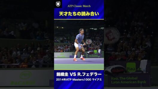 天才2人の読み合い｜錦織圭 VS R.フェデラー