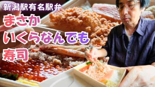 新潟駅の超有名駅弁！まさかいくらなんでも寿司を新幹線で食べる！【徳井のソトメシ】