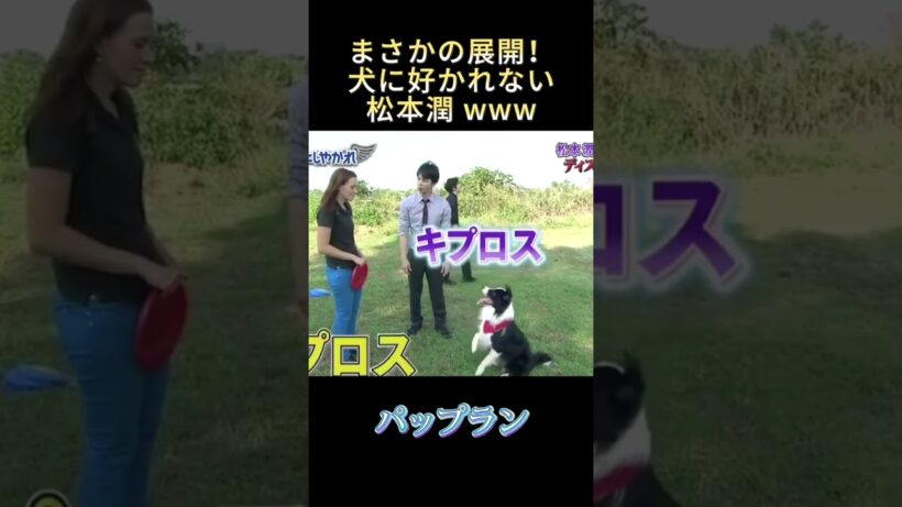 まさかの展開！犬に好かれない松本潤ww #funny #ジャニーズ #最高のシーン #面白い #面白集