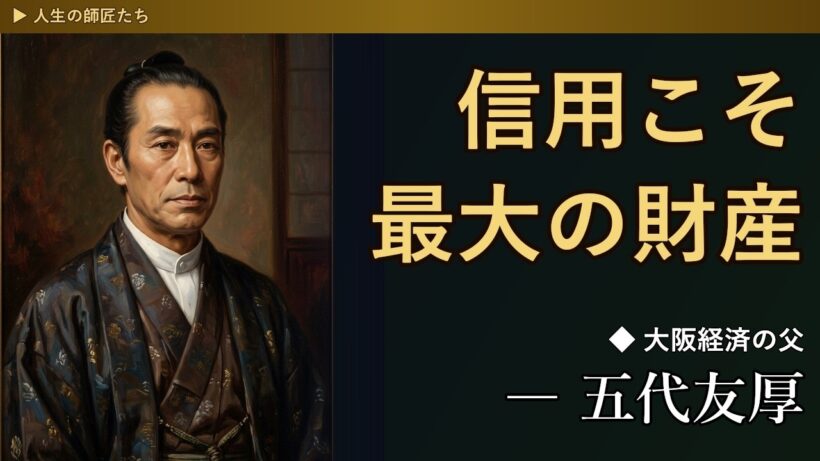 なぜ人は『信頼を築く』ことが最も大きな資本になるのか ～五代友厚に学ぶ人間関係の真髄～