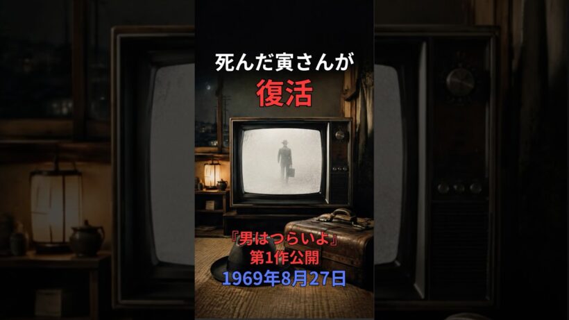 【8月27日】テレビで死んだ寅さんが復活｜『男はつらいよ』第1作公開