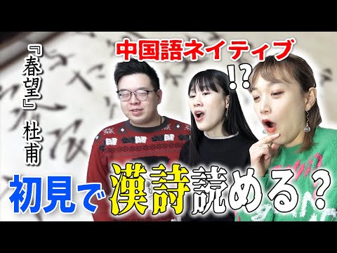 中国語ネイティブなら初見で漢詩を読めてしまう説【杜甫・春望】@chinese-chinese