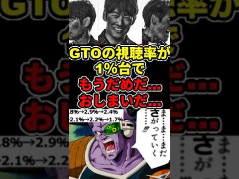 【GTO】視聴率1.7％で絶望!反町隆史にごめんなさい!?#ドラゴンボール  #GTO #反町隆史