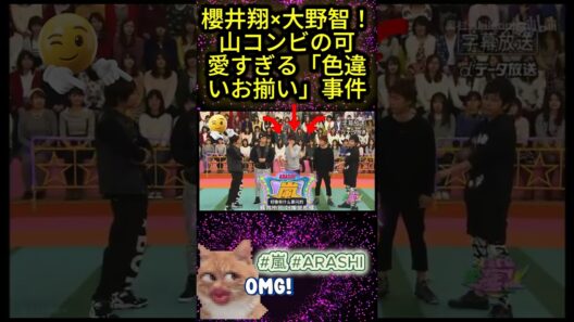 櫻井翔×大野智！山コンビの可愛すぎる「色違いお揃い」事件
