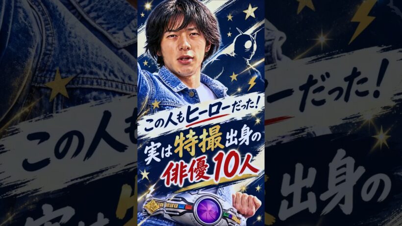 この人もヒーローだった！実は特撮出身の俳優１０人✨