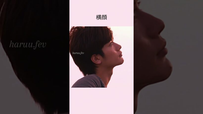 長いまつ毛と横顔/三浦春馬