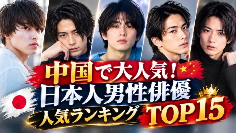 【中国で大人気】日本人男性俳優・人気ランキングTOP15！