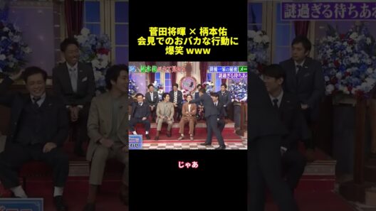 菅田将暉 ✕柄本佑会見でのおバカな行動に爆笑 www#shorts #funny #面白い #バラエティ