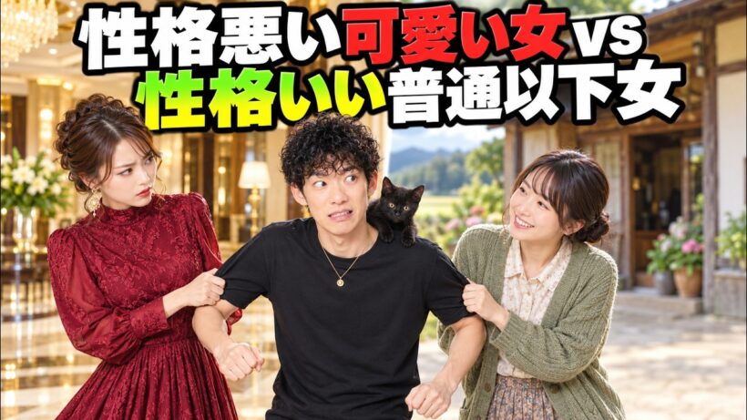 性格悪いけど可愛いvs性格いいけど見た目微妙、幸せになるのはどっち？