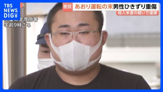あおり運転注意しようとした男性をはね…腕つかみ引きずりながらバックか 殺人未遂の疑いで25歳男を逮捕「脅しのつもり」 男性は重傷｜TBS NEWS DIG
