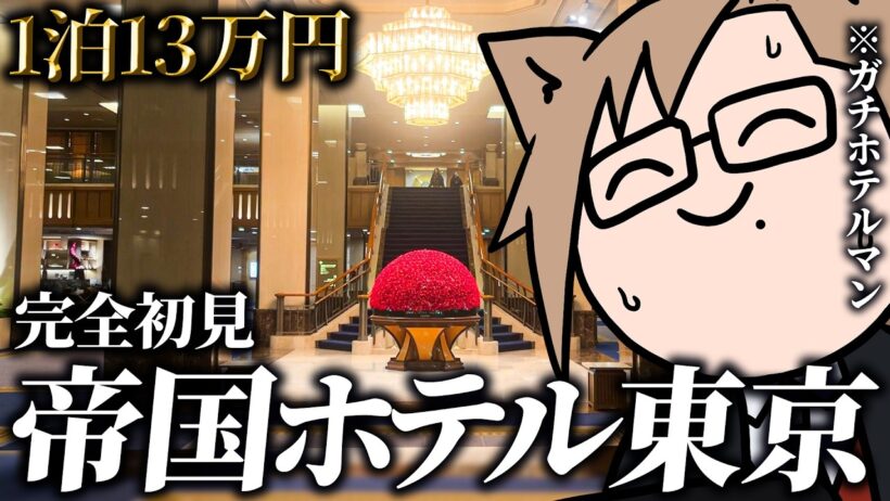 【Vlog】完全初見帝国ホテル、ガチホテルマンがガチレビュー【 犬養 / 個人勢VTuber 】