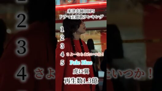 米津玄師ドラマ主題歌ランキングTOP5 #米津玄師　#lemon #感電　#さよーならまたいつか　#米民