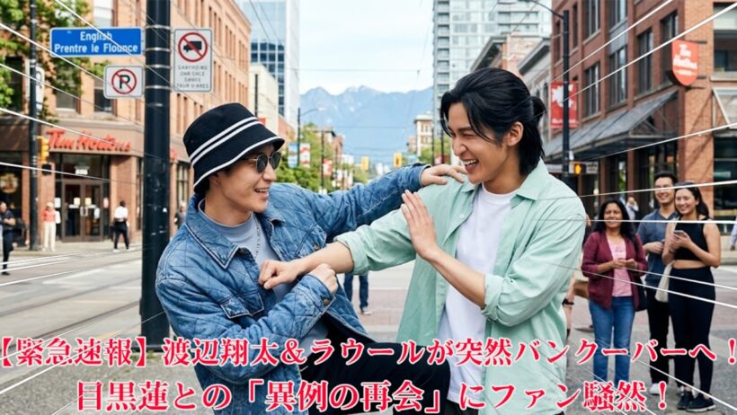 【緊急速報】渡辺翔太＆ラウールが突然バンクーバーへ！目黒蓮との「異例の再会」にファン騒然！