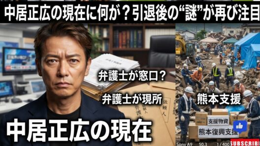 中居正広の現在に何が？熊本地震支援を報道…引退後も弁護士が窓口を続ける理由と復帰説の行方