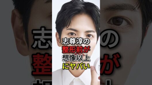 志尊淳の整形前が想像以上にヤバい#fyp#芸能人