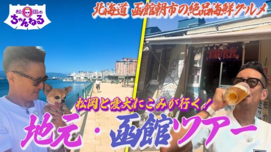 【地元・函館シリーズ】愛犬にこみ と巡る馴染みの街と"海鮮処 安岡”で海の幸を堪能！