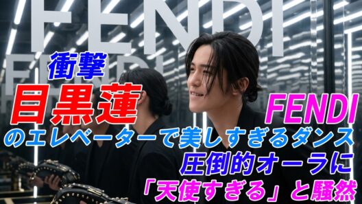 【衝撃】目黒蓮、FENDIのエレベーターで美しすぎるダンス！圧倒的オーラに「天使すぎる」と騒然 !