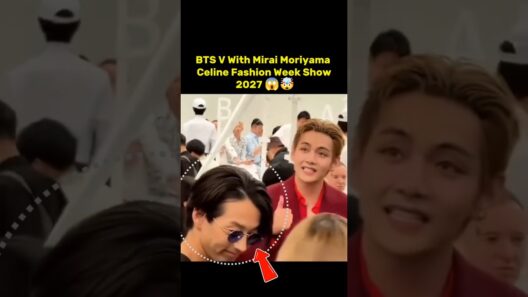 Taehyung With Mirai Moriyama Celine Fashion Week Show 2027 🔥🤯 #taehyung #fypviralシ #bts