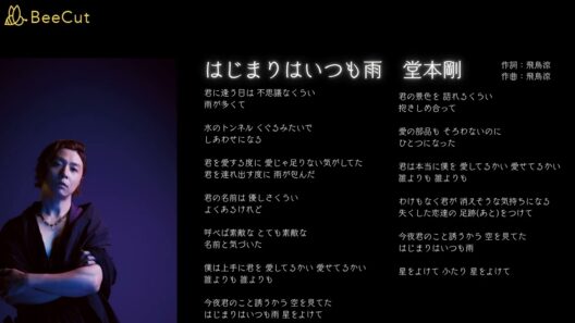 はじまりはいつも雨　堂本剛