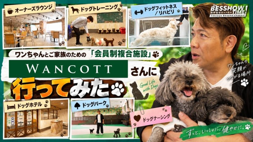 別所哲也【WANCOTT】さんに行ってみた！ワンちゃんとご家族のための会員制複合施設を愛犬ハナ・ノアと体験！