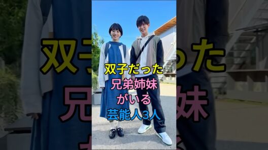 実は双子だった兄弟姉妹がいる芸能人3人 #芸能人 #夏帆 #藤木直人