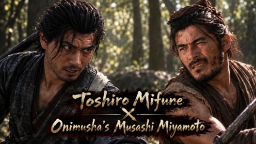 三船敏郎と宮本武蔵(鬼武者) / Toshiro Mifune & Musashi Miyamoto (Onimusha)