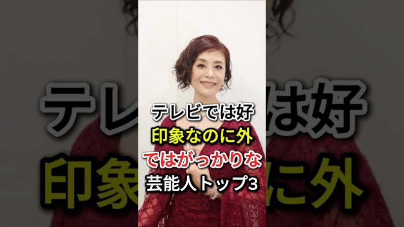 テレビでは好印象なのに外ではがっかりな芸能人トップ3#fyp#芸能人#大地真央#藤原竜也