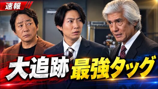 相葉雅紀＆佐藤浩市が遠藤憲一にまさかのマウント！「最強タッグ」に反響＜大追跡 最終回＞  #相葉雅紀 #大追跡 #遠藤憲一