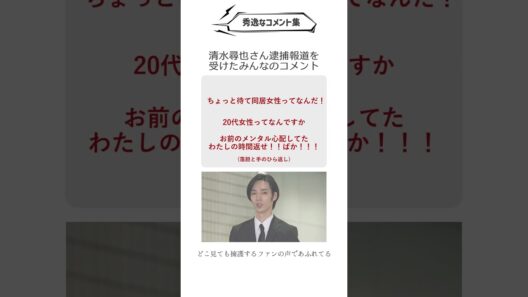 清水尋也さん逮捕時(2025/09)のみんなのコメント #shorts #清水尋也