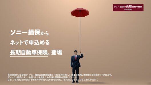 【阿部寛さん出演】「長～い安心の傘 悩む上司と部下」篇15秒（公式：ソニー損保の長期自動車保険CM）