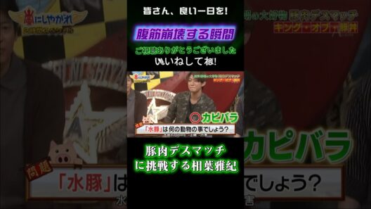 豚肉デスマッチに挑戦する相葉雅紀 #嵐にしやがれ #嵐#大野智 #相葉雅紀 #松本潤 #櫻井翔 #二宮和也 #嵐にしやがれ #デスマッチ #吉村崇 #面白集