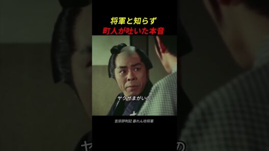 将軍と知らず町人が吐いた本音